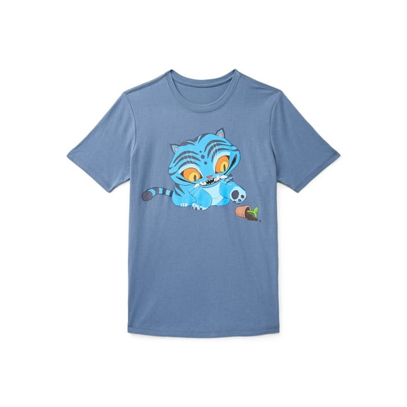 K-Pop Demon Hunters Boys' & Big Boys' Graphic Tee with Short Sleeves, Derpy, Sizes 4-18