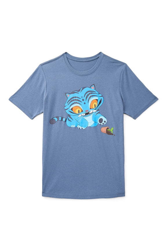 Boys' & Big Boys' Graphic Tee with Short Sleeves, Derpy, Sizes 4-18