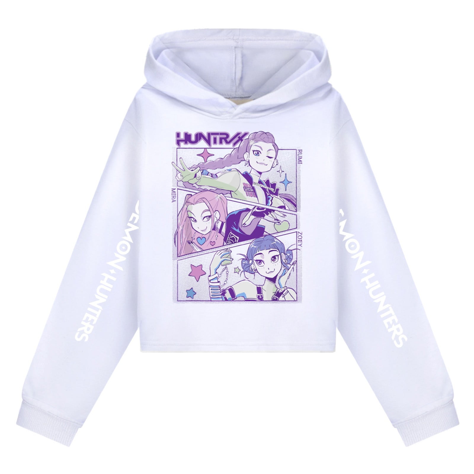 Demon Pop Hunters Hoodie - K-Pop Anime Kapuzenpulli Mit Reißverschluss