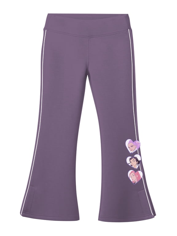 K-Pop Demon Hunters, Girls' & Big Girls' Graphic Sweatpants, Super Cute Trio, Sizes 4-16