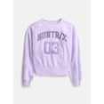 thumbnail image 1 of K Pop Demon Hunters Huntrix Girls Graphic Fleece Crewneck Sweatshirt, Sizes 4-16, 1 of 9