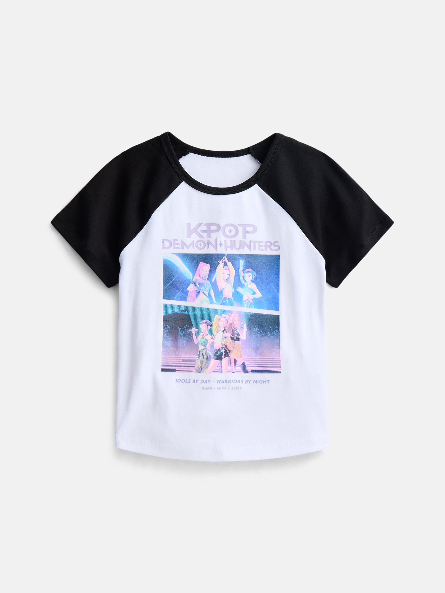 K-Pop Demon Hunters, Girls' & Big Girls' Graphic Tee, Idols By Day, Sizes 4-16