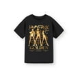 thumbnail image 1 of K-Pop Demon Hunters Girls' Short Sleeve Graphic T-Shirt, Golden Tour, Sizes 4-16, 1 of 5