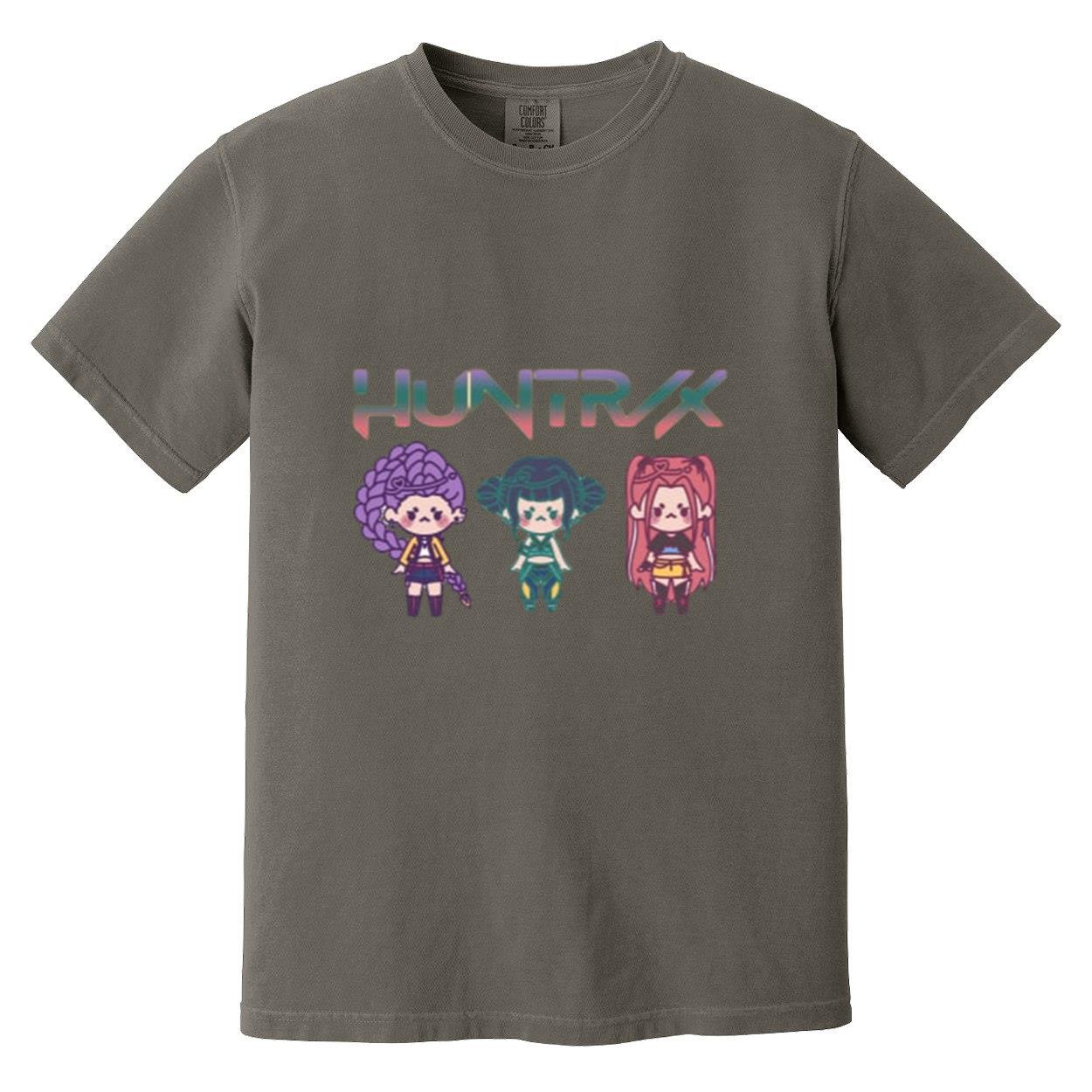 T-shirt Kpop Demon Hunters Huntrix Zoey Chibi - Merchandising Officiel - 100% Coton, Coupe Classique