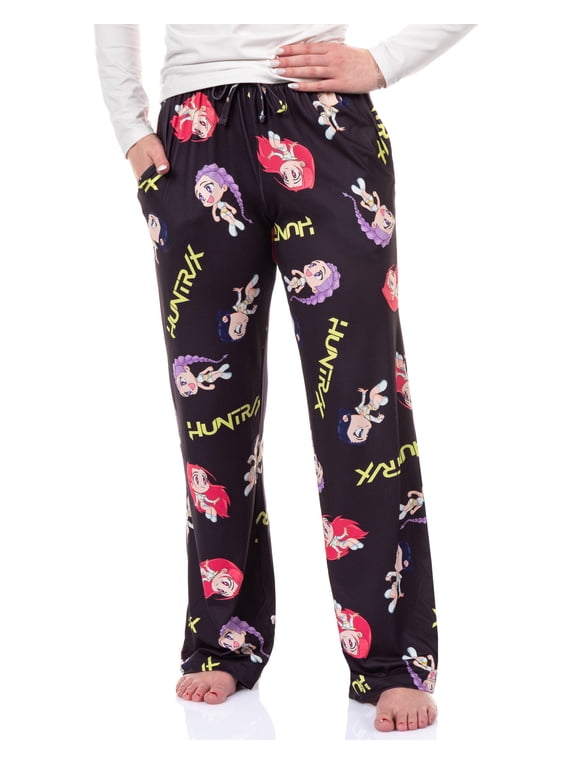 K-Pop Demon Hunters Pajama Pants HUNTR/X Chibi Toss Men's Loungewear