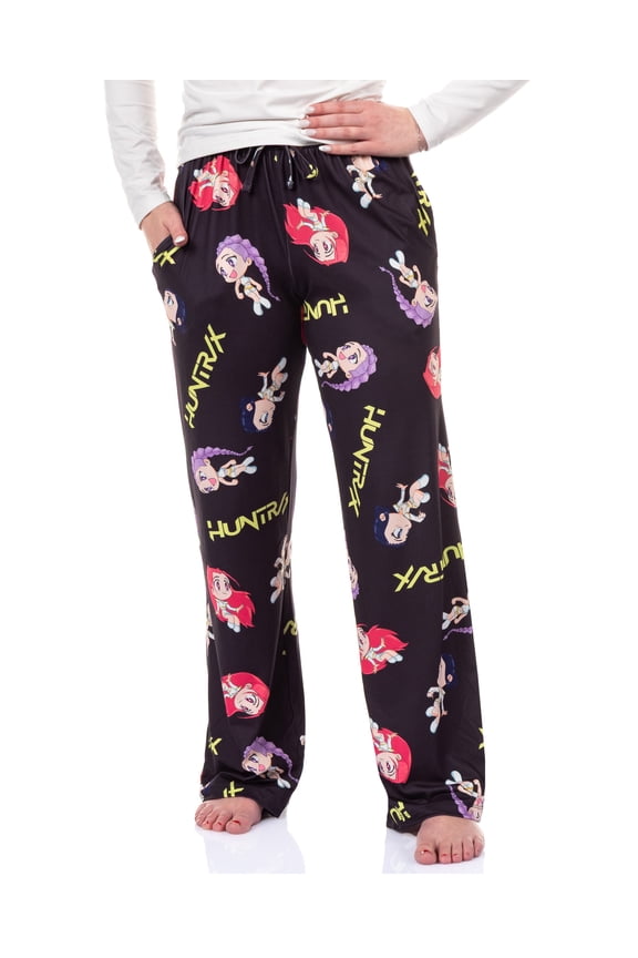 K-Pop Demon Hunters Pajama Pants HUNTR/X Chibi Toss Men's Loungewear