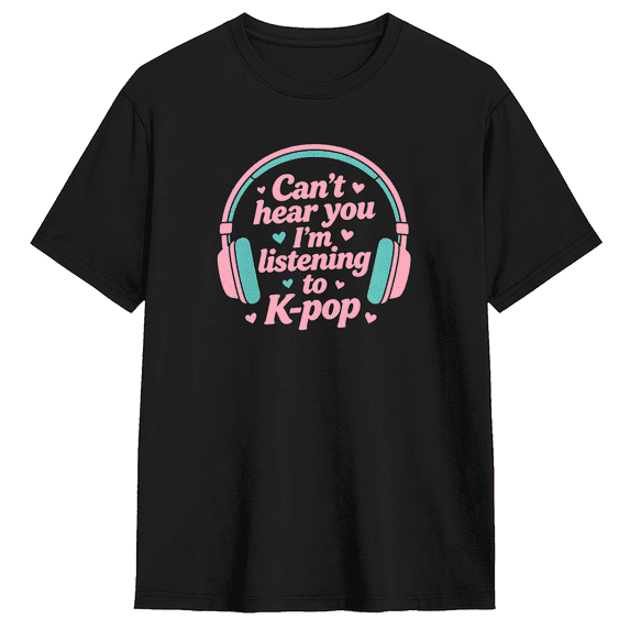 K Pop Fan Music Design Vintage Graphic Tee for Men and Women, Fun Party Cotton Short Sleeves T-Shirt