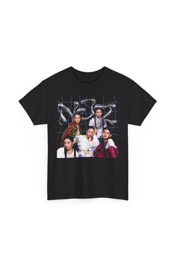 K-Pop Graphic Tee, NJZ Bootleg T-Shirt for Fans, Unisex KPop Shirt 100% Cotton