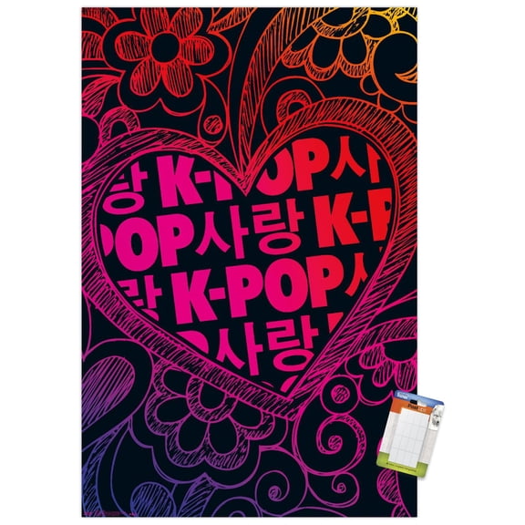 K-Pop Wall Poster, 22.375" x 34"