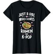 K-Pop and Ramen Graphic Tee: Fashionable Choice for Stylish Teen Girls