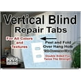 thumbnail image 1 of K&R 1" x 1" Transparent Vertical Blind Repair Slats (10 Tabs), 1 of 1
