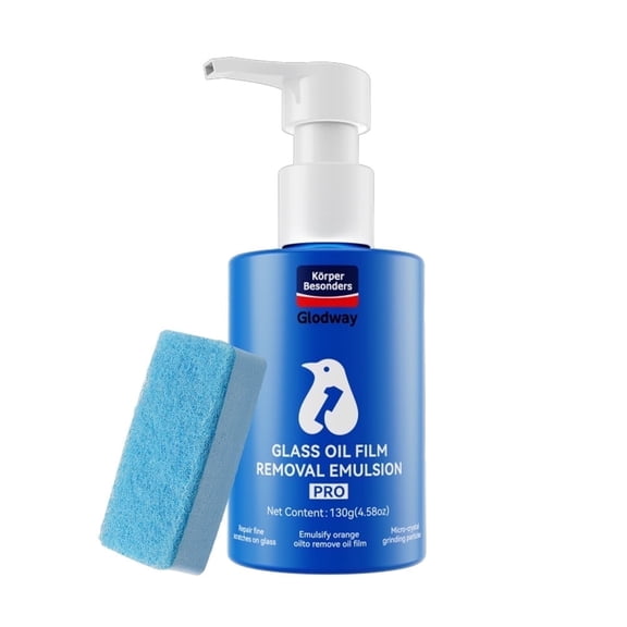 KÖRPER BESONDERS GLODWAY Glass Cleaner Cleaning Windshield,Window Oil Film Remover , 4.58 oz