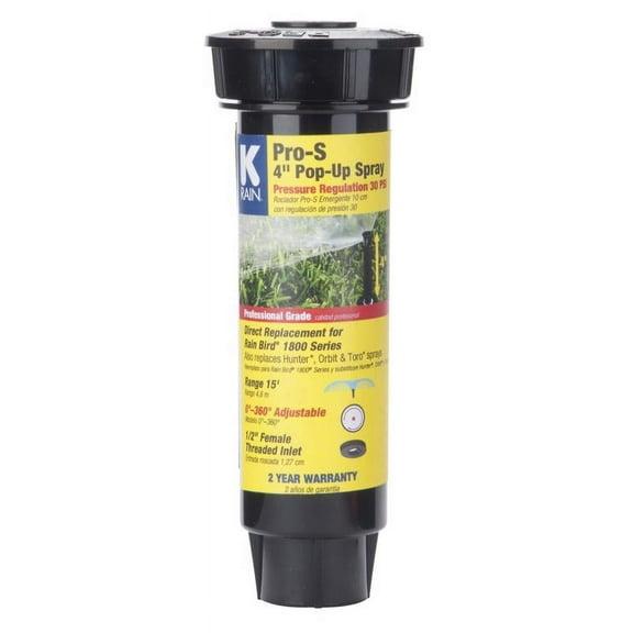 K-Rain 15' Plastic Sprinkler Spray Head, Adjustable