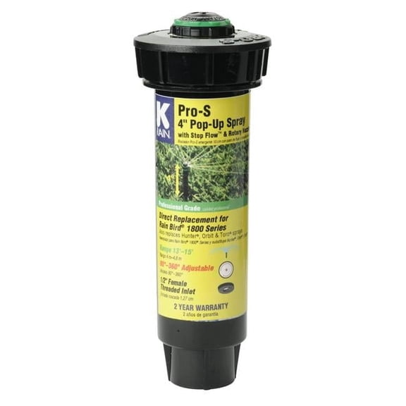 K Rain Pro S 4 in. H Adjustable Pop-Up Spray Head