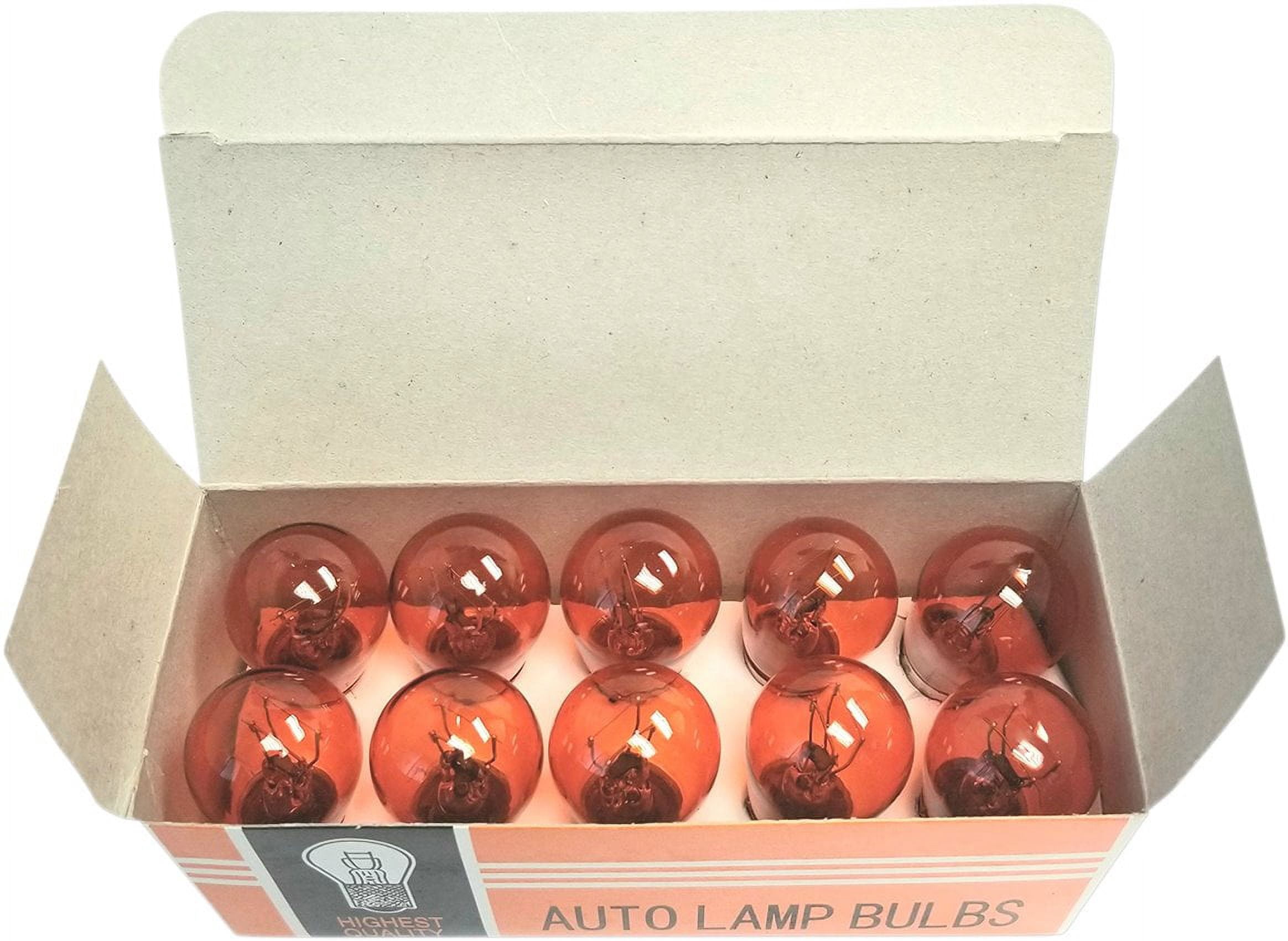 K&S 12V 23/8W Round Amber Incandescent Marker Bulb 10 Pack (25-8067AP)
