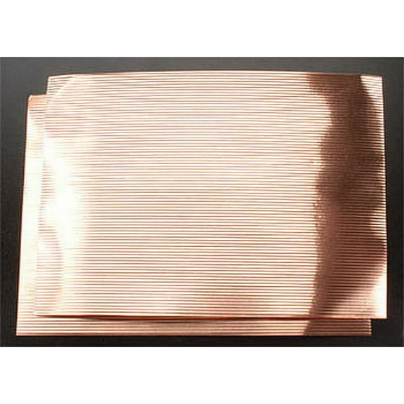 K&S 16142 O .003" x 5" x 7" .030" Spacing Corrugated Copper Sheet (Pack of 2)