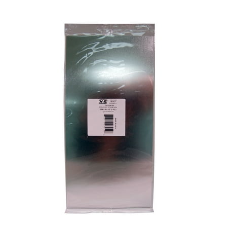 K&S Sheet 6"W X 12" L 0.008 " T Tin Shrinkwrapped
