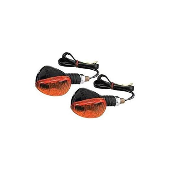 K&S Marker Lights, Cmpct, Flex. Stem, Blk (D/F) Amber, Short Stem 25-8405S