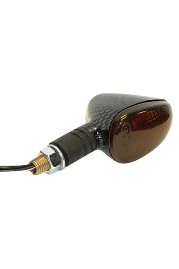 K & S Technologies 25-8416S Marker Lights, Cmpct, Flex. Stem, Crbn Fbr (D/F) Smoke, Short