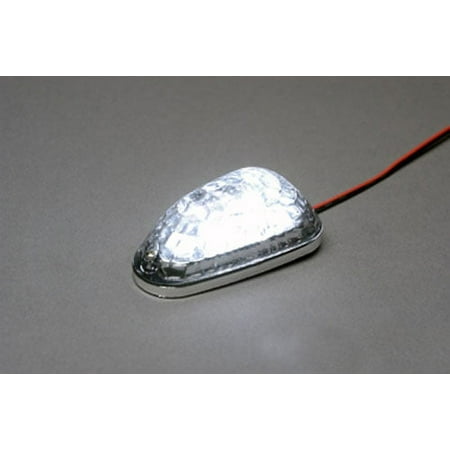 K&S 25-9704 Led MinI-Marker Light, Triangle, Chrome, Wht/clr 6 Leds