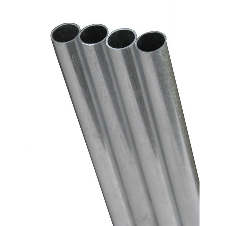 K&S 7/16 in. D X 1 ft. L Round Aluminum Tube K&S 7/16 in. D X 1 ft. L Round Aluminum Tube