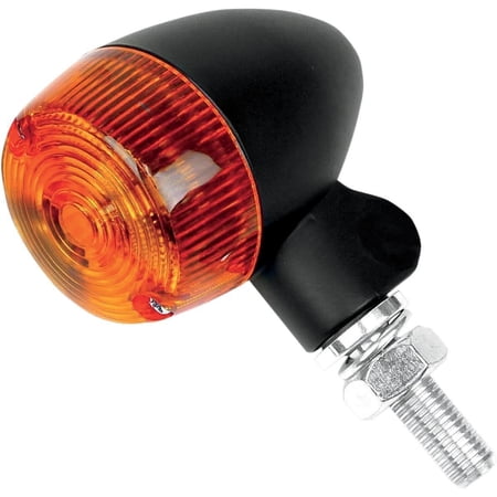 K&S Aluminum Body Marker Lights 47mm Round #1 LED Satin Finish Amber (26-8323BK)