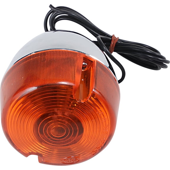 K&S DOT Compliant Chrome Turn Signal w/Amber Lens (25-5096)