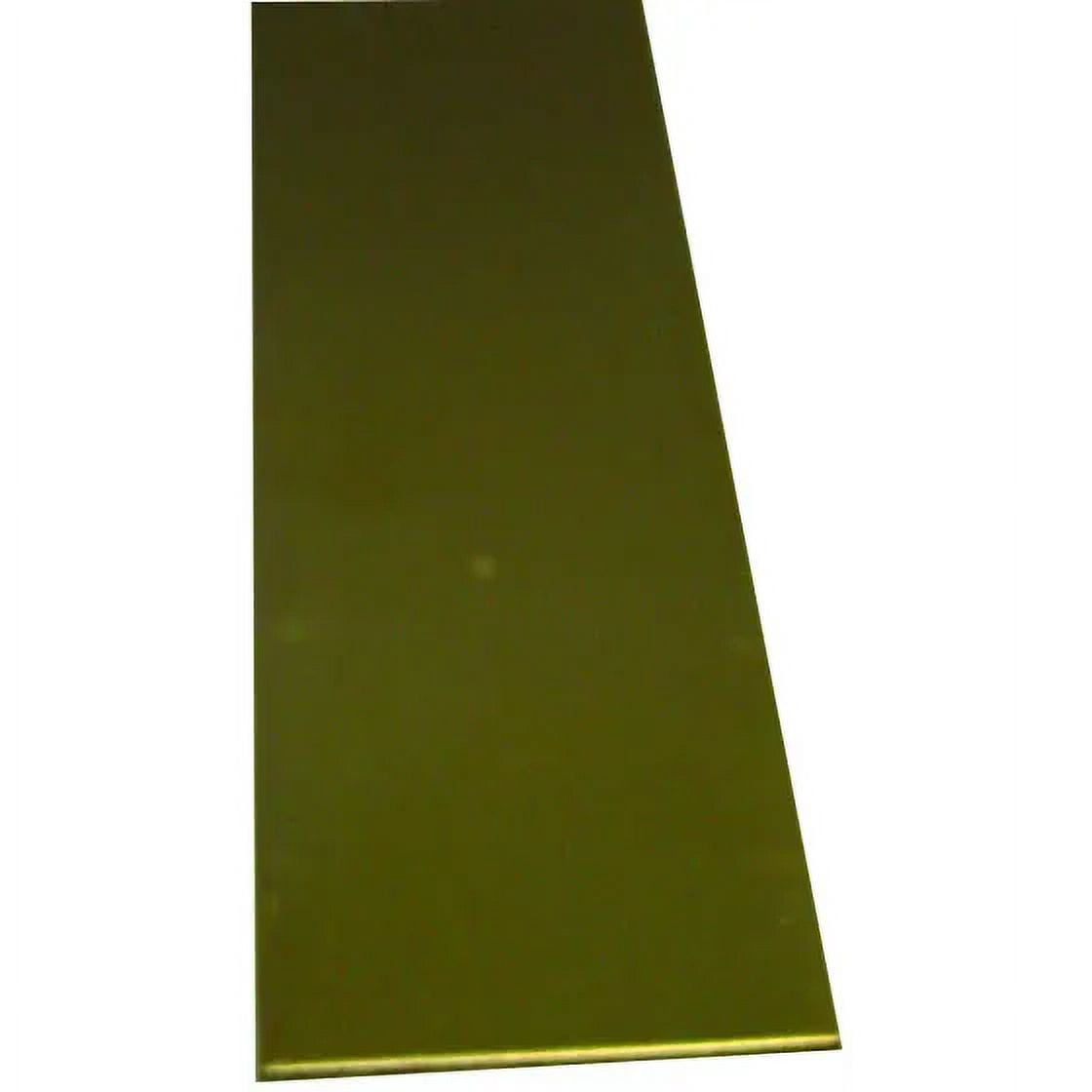 K&S Messingstreifen – 30,5 Cm Lang, 1,27 Cm Breit, 0,81 Mm Dick, Kardiert, Für Modellbau