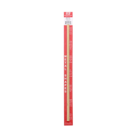 K&S Engineering Brass Metal Tubing, Round, 5/16in x 12in