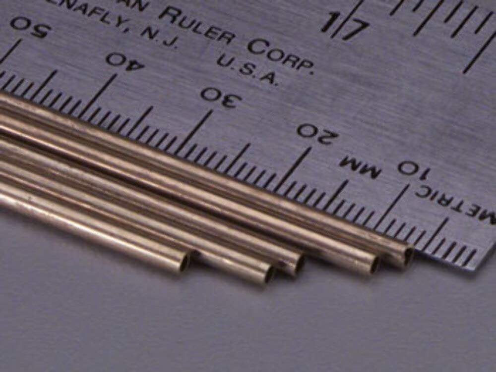 K & S PRECISION METALS 1144 3/32 x 36 Round Brass Tube