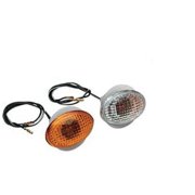 K&S Technologies 25-8271 Flush Mount Marker Lights - Flat Oval Small/Clear Lens - Single Filament