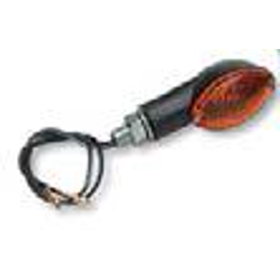 K&S Technologies 25-8350 Ultra-Small fits Mini-Stalk Marker Lights - Black with Amber Lens