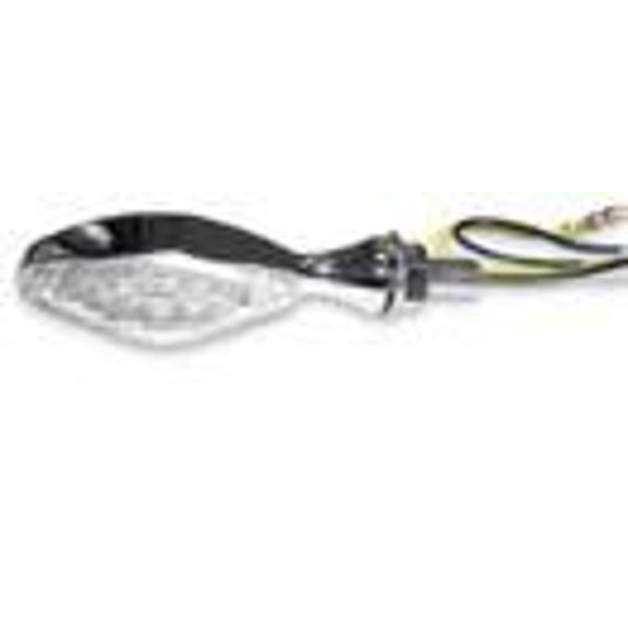 K&S Technologies 25-8922 LED Ultra fits Mini Stalk Marker Lights - Diamond Chrome Body with Rim