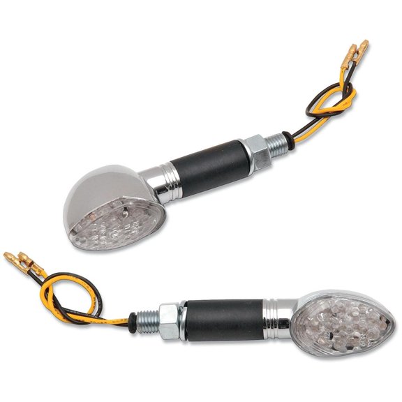 K&S Technologies 25-8930 LED Ultra fits Mini Stalk Marker Lights - Oval with Long Stem Black Body