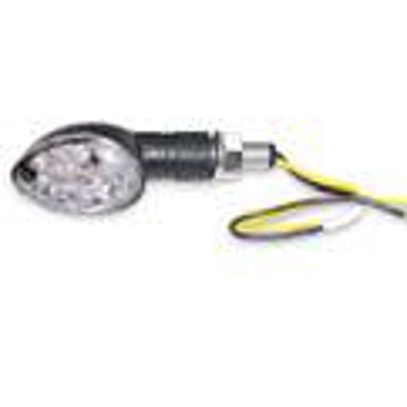 K&S Technologies 25-8935 LED Ultra fits Mini Stalk Marker Lights - Oval with Short Stem Black Body