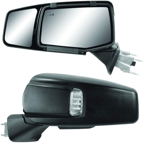 K SOURCE Snap & Zap 80930 Custom Fit Towing Mirror for 2019-2024 Silverado 1500, Sierra 1500, Patented