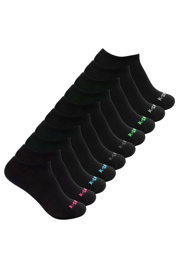 Women's Socks - 10 Pack Low Cut socks for Women, Athletic Running Sports Socks (Black)