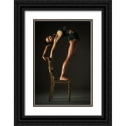 K. Schoeps, Axel 11x14 Black Ornate Wood Framed with Double Matting Museum Art Print Titled - About Using A Chair III