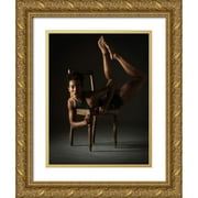 K. Schoeps, Axel 19x24 Gold Ornate Wood Framed with Double Matting Museum Art Print Titled - About Using A Chair II