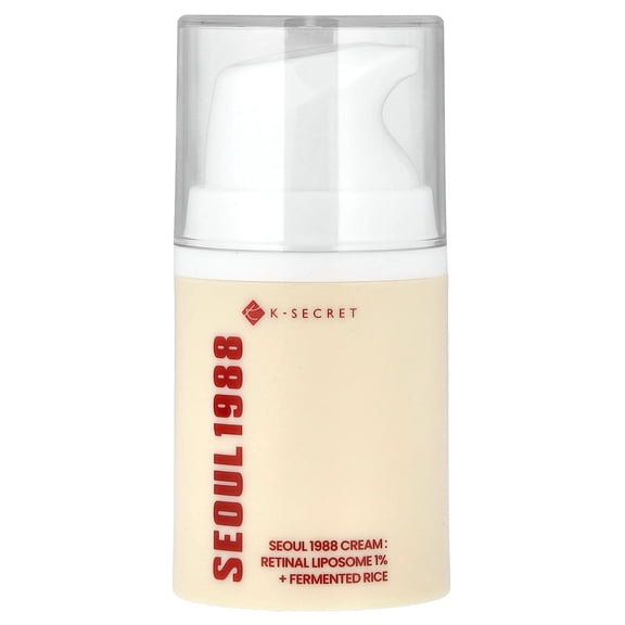 K-Secret Seoul 1988 Cream, Retinal Liposome 1% + Fermented Rice, 1.69 fl oz (50 ml)