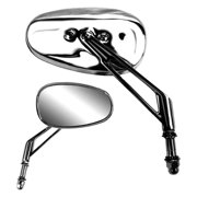 K Source 941050 - 4-3/4 x 2-3/4 High-Rise Bar Foldaway Left Side Chrome Mirror