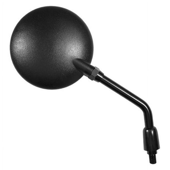 K Source 95107 - Motorcycle Left Side Textured Black (Polypropylene) Mirror