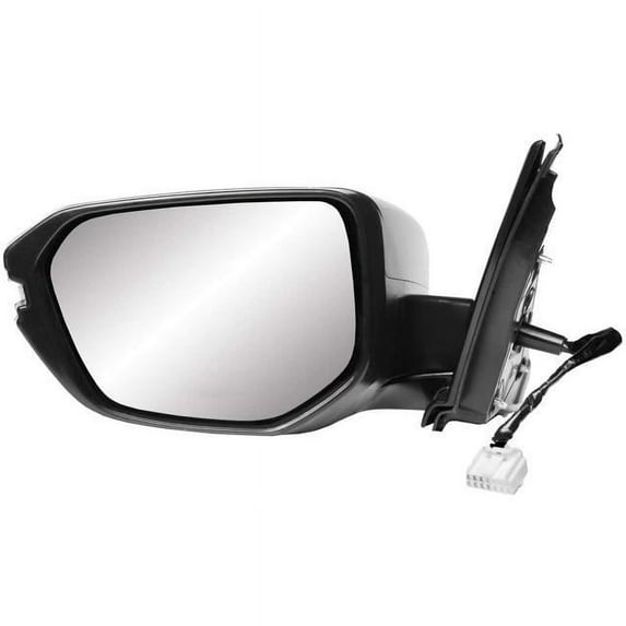 K-Source Driver Side Mirror for HONDA Civic Hatchback, (textured black w/PTM cover, w/turn signal, foldaway), w/o camera, w/o chrome trim, L, HP(17-20) 63636H