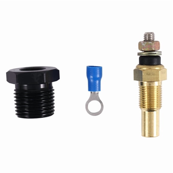 K-Swap Coolant Temp Sender Sensor Adapter K20 K24 for,1 x Coolant Temperature Sensor 1 x Adapter 1 x Blue Terminal,Black