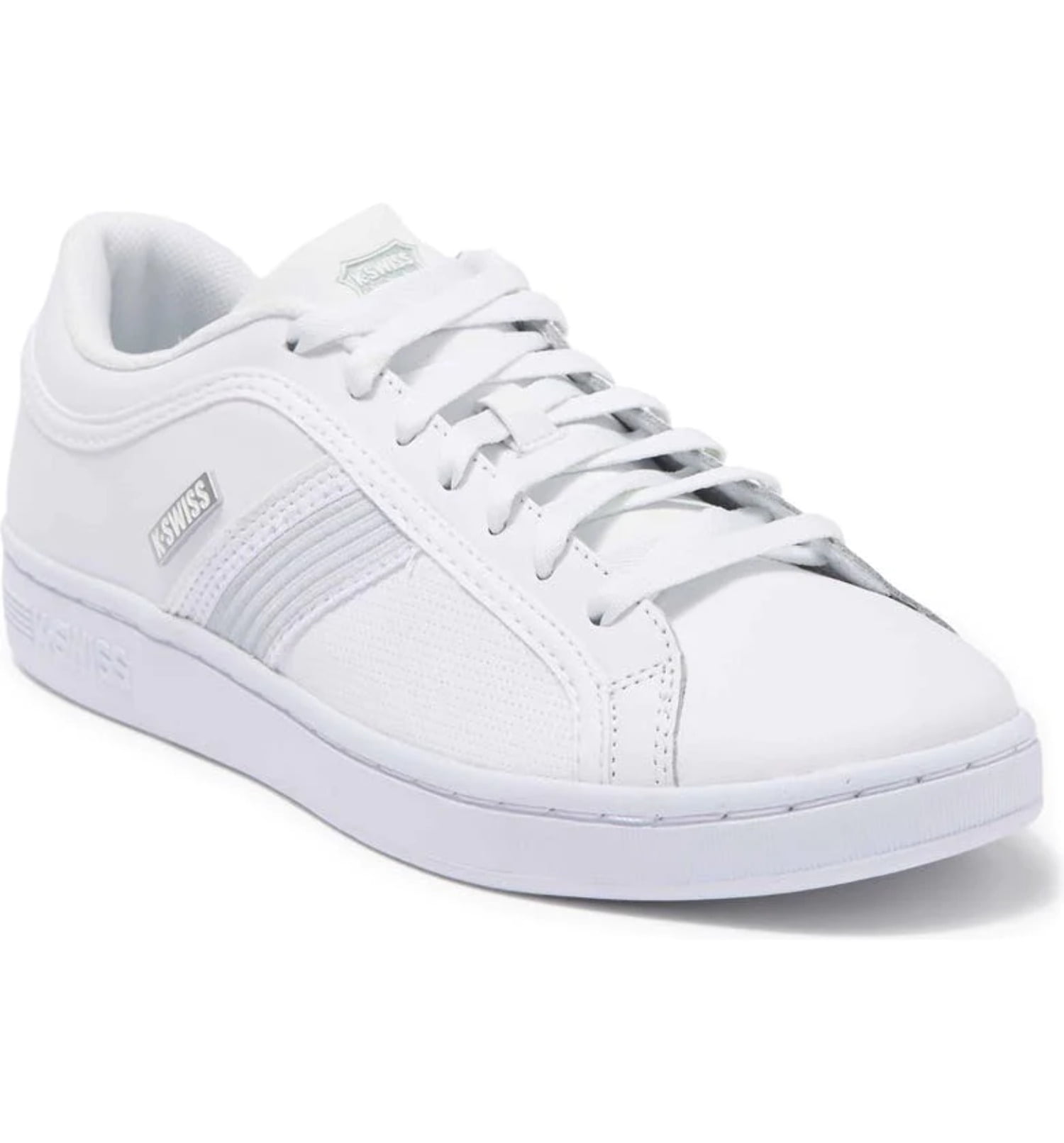 K Swiss Classic Court Northam White Silver 07139149 Men s Tennis Shoes Walmart