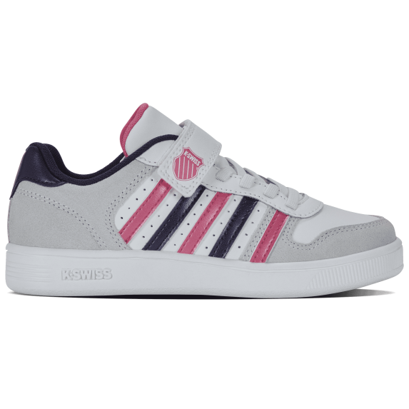 K-Swiss Court Palisades Kids’ Sneakers (Little Kid), Hook & Loop Strap for Easy On/Off