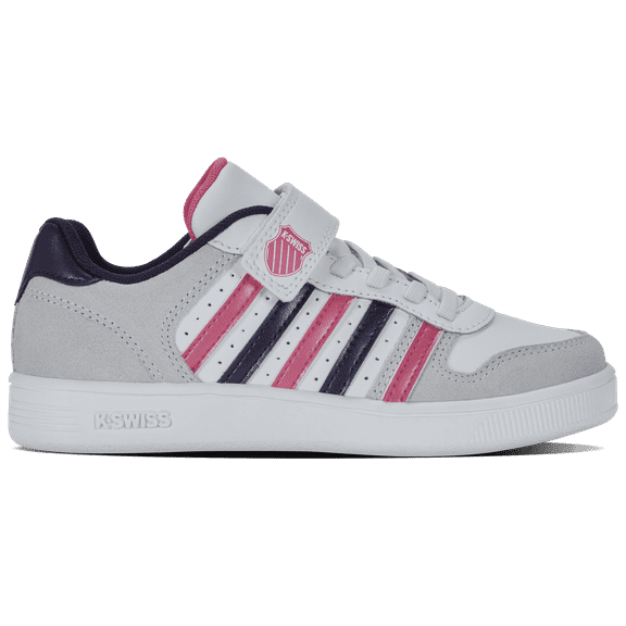 K-Swiss Court Palisades Kids’ Sneakers (Little Kid), Hook & Loop Strap for Easy On/Off