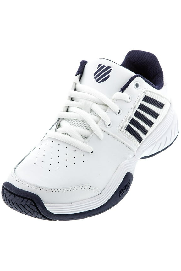 Men's Court Express Tennis Shoe, White/Navy, 8.5 M