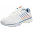thumbnail image 1 of K-Swiss Men's Hypercourt Express 2 Tennis Shoe, Lucent White/Infinity/Scarlet Ibis, 8 W, 1 of 8