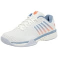 thumbnail image 1 of K-Swiss Men's Hypercourt Express 2 Tennis Shoe, Lucent White/Infinity/Scarlet Ibis, 9 W, 1 of 8